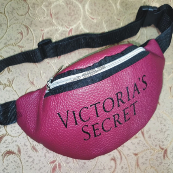 / Сумка-бананка Victoria's Secret жіноча, шкір-зам, молодіжна, на пояс, бордовий