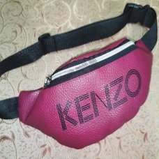 / Сумка-бананка жіноча, шкір-зам, спортивна, на пояс, бордовий