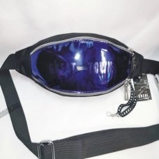 / Сумка-бананка GREAT-TOMN унісекс, оксфорд, спортивна, глянцева, на пояс, фіолетовий