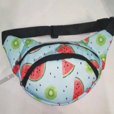 / Сумка-бананка жіноча, тканинна, спортивна, на пояс, кольоровий