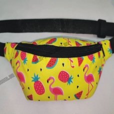 / Сумка-бананка жіноча, тканинна, спортивна, на пояс, кольоровий 3200
