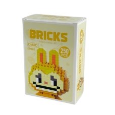 Конструктор піксельний 3058-E Labubu 250 деталей жовтий