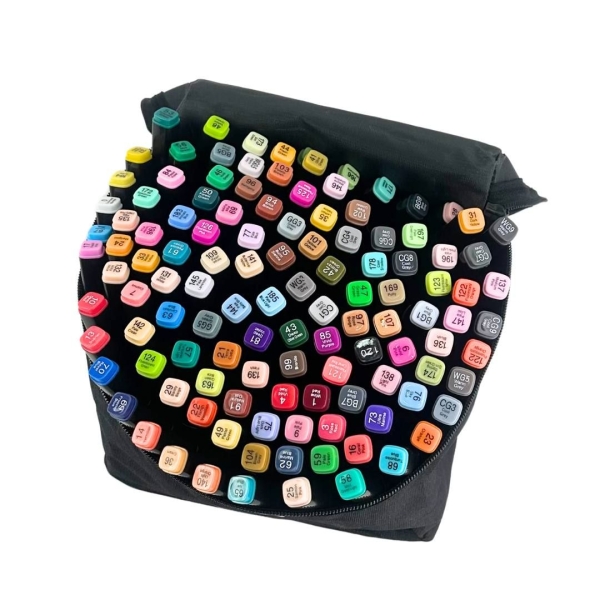 Набір скетч-маркерів 120 шт Touch Young двосторонні 1-7 мм