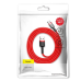 Кабель USB/Type-C 1 м Baseus Cafule 3 А червоний