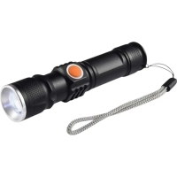Ліхтар ручний акумуляторний Bailong BL-515 з ремінцем чорний
