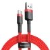 Кабель USB/Type-C 1 м Baseus Cafule 3 А червоний