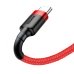 Кабель USB/Type-C 1 м Baseus Cafule 3 А червоний