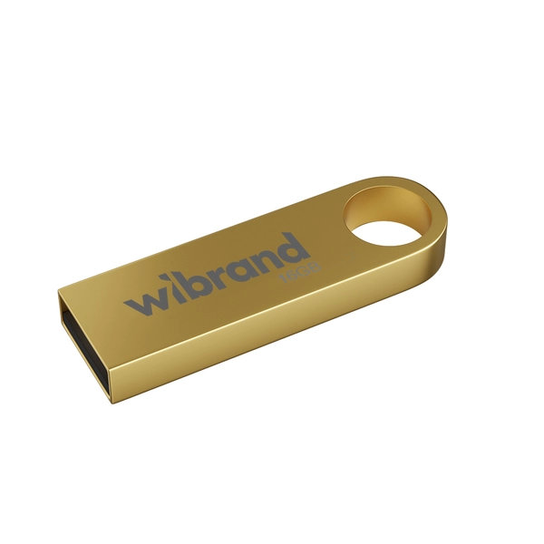 Флеш пам'ять USB 16 GB Wibrand Puma USB 2.0 золотистий