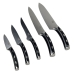 Набір ножів з підставкою 6 предметів Empire EM-1914 Альфа нержавіюча сталь чорний