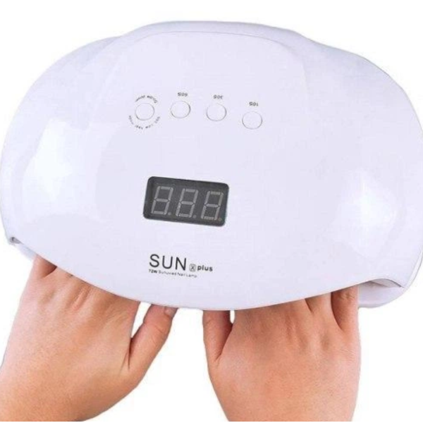 Лампа для манікюру та педикюру (лампа для сушіння гель-лаку) SUN X PLUS 72 Вт біла new