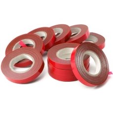 Стрічка для степлера садового 20 шт Graft strap ПВХ 25 м червоний