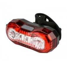 Ліхтар велосипедний сигнальний на батарейках Huibo BL-203 3.7 Вт задній з кріпленням червоний з чорним