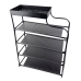 Полиця для взуття Shoe Rack 08-02 відкрита 60 х 18.5 х 78.5 см метал чорний