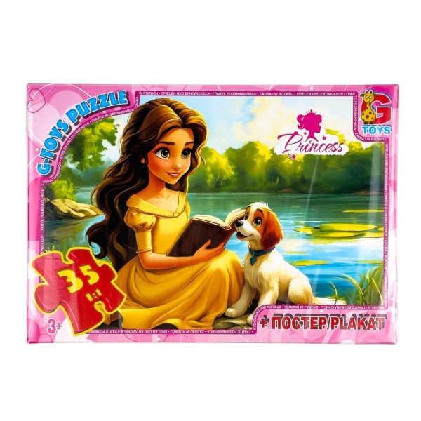 Пазли класичні 35 елементів G-Toys GP-PR02 Принцеса з постером