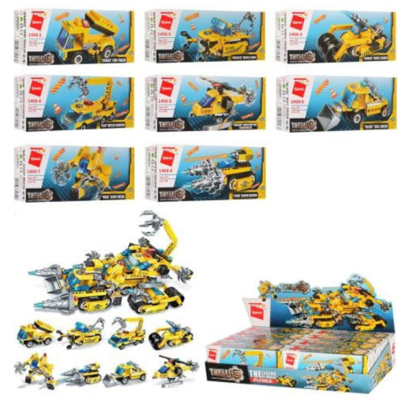 Конструктор Qman 1408 транспорт, в кор-ці,від 71дет new