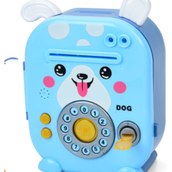 Банківський термінал YY-47J-K-L-I сейф, скарбничка Блакитна собачка new