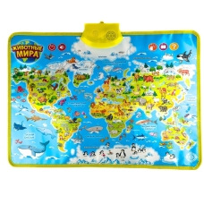 Плакат учнівський Тварини світу 60 х 46 зі звуковими ефектами