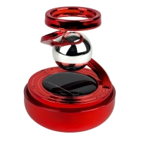 Ароматизатор для авто багаторазовий Левітація Vert-03 8.1 см сонячна батарея червоний