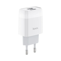 Зарядний блок живлення 2xUSB HOCO CS73A Glorious 12 W 5 V 2.4 A білий