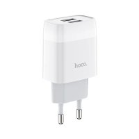 Зарядний блок живлення 2xUSB HOCO CS73A Glorious 12 W 5 V 2.4 A білий