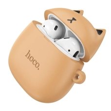 Навушники бездротові вкладки Hoco EW45 Caramel Cat Bluetooth бежевий