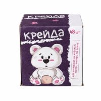 Крейда біла 48 шт MK-0091-1 кругла