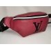 / Cумка LV унісекс, шкір-зам, на пояс, червоний / Cумка LV унісекс, шкір-зам, на пояс, червоний
