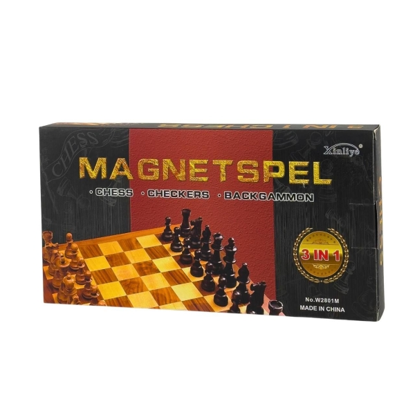 Гральний набір W2801M шахи шашки нарди 24 х 24 см