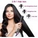 Плойка випрямляч волосся Hair Straightener 3в1 керамічне покриття 60 Вт чорний з рожевим Плойка випрямляч волосся Hair Straightener 3в1 керамічне покриття 60 Вт чорний з рожевим