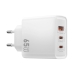 Зарядний блок живлення 2xType-C+USB WiWU Wi-G005 Essen GaN 65 W 5 V 3 A білий