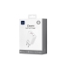 Зарядний блок живлення 2xType-C+USB WiWU Wi-G005 Essen GaN 65 W 5 V 3 A білий