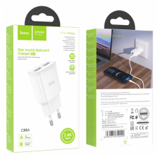 / Мережевий зарядний пристрій HOCO C88A Star round dual port charger White new