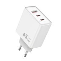 Мережевий зарядний пристрій WIWU 65W Essen GaN Fast Charger 1A+2C Wi-G005 EU White new