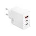Зарядний блок живлення 2xType-C+USB WiWU Wi-G005 Essen GaN 65 W 5 V 3 A білий Зарядний блок живлення 2xType-C+USB WiWU Wi-G005 Essen GaN 65 W 5 V 3 A білий