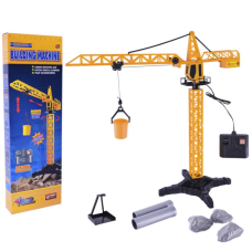 Підйомний кран на радіокеруванні 55 см 1562 рухомі деталі жовтий
