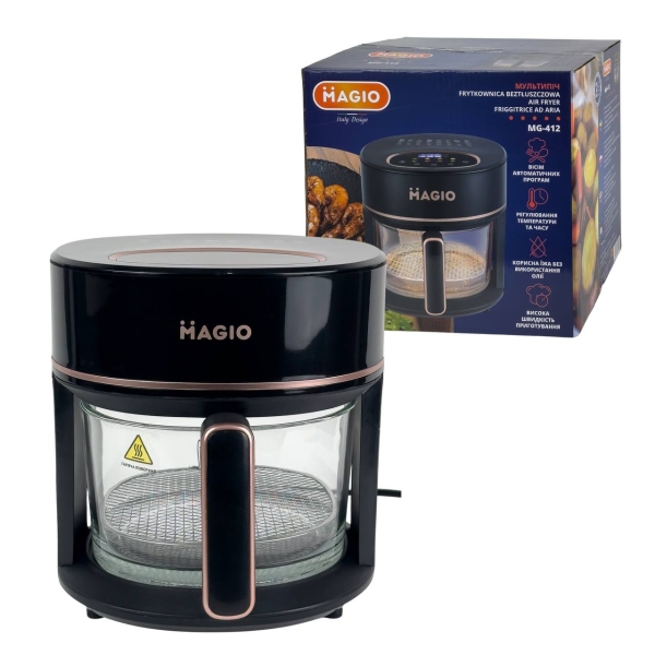 Аерогриль-фритюрниця мультипіч MAGIO МG-412 безмасляна 1350 Вт 3.5 л