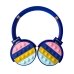 Навушники дитячі бездротові накладні POP IT Rainbow Headset 950BT FM MP3 Bluetooth синій