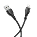 Кабель USB/Apple Lightning 1 м BOROFONE BX51 2.4 А чорний