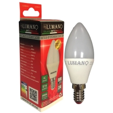 Лампа світлодіодна LED Lumano ДС C37 E14 8W 4000K 720Lm 08144 нейтральне біле