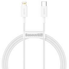 Кабель Type-C/Apple Lightning 2 м Baseus Superior 20 Вт білий