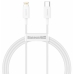Кабель Type-C/Apple Lightning 2 м Baseus Superior 20 Вт білий