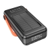 Універсальна мобільна батарея 30000 mAh Hoco DB33 22.5 W повербанк з сонячною батареєю та дисплеєм чорний