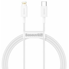 Кабель Type-C/Apple Lightning 2 м Baseus Superior 20 Вт білий