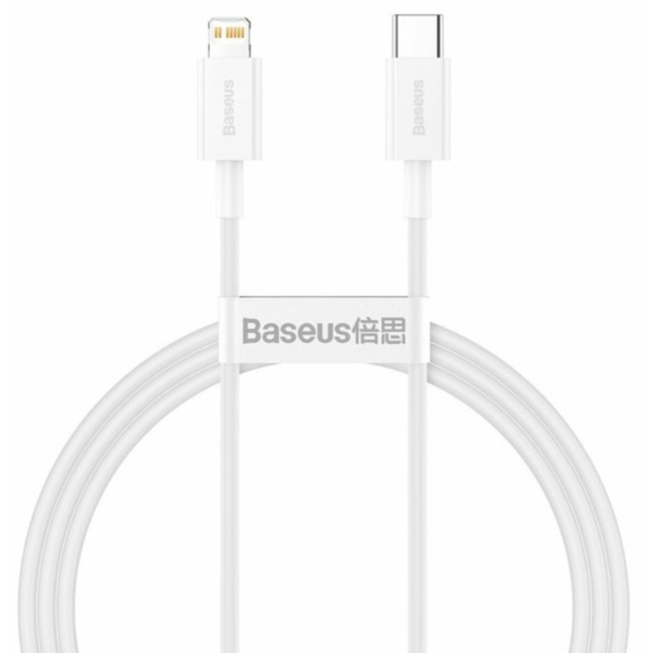 Кабель Type-C/Apple Lightning 2 м Baseus Superior 20 Вт білий