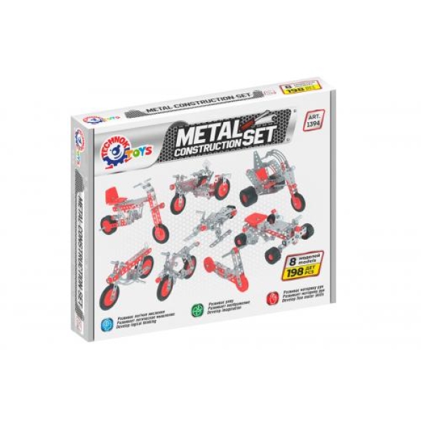 Конструктор металевий Technok Toys 1394 Мототранспорт 198 деталей