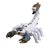 Інтерактивна іграшка Скорпіон 66099 зі звуковими та світловими ефектами 28 см білий з сірим