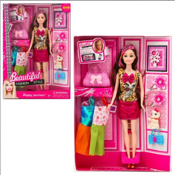 / Лялька Beautiful Fashion Style TRG-186502, з аксесуарами та нарядами, 29 см