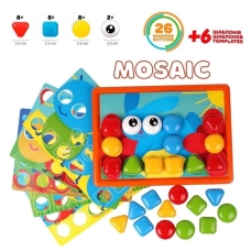 / Дитяча розвиваюча мозаїка Technok Toys  6047, 26 деталей, 6 карток