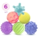 / Набір текстурних сенсорних м'ячиків Limo Toy RX7755A для купання, ігор та масажу