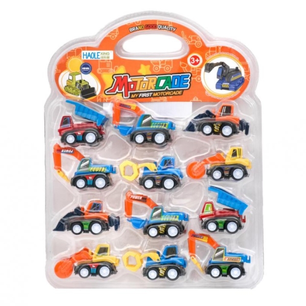 / Набір машинок A-Toys 538-4, 12 штук, пластик